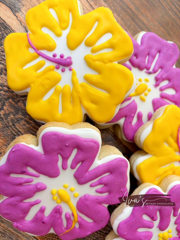 Summer exotic flowers - sugar cookies - Image 6