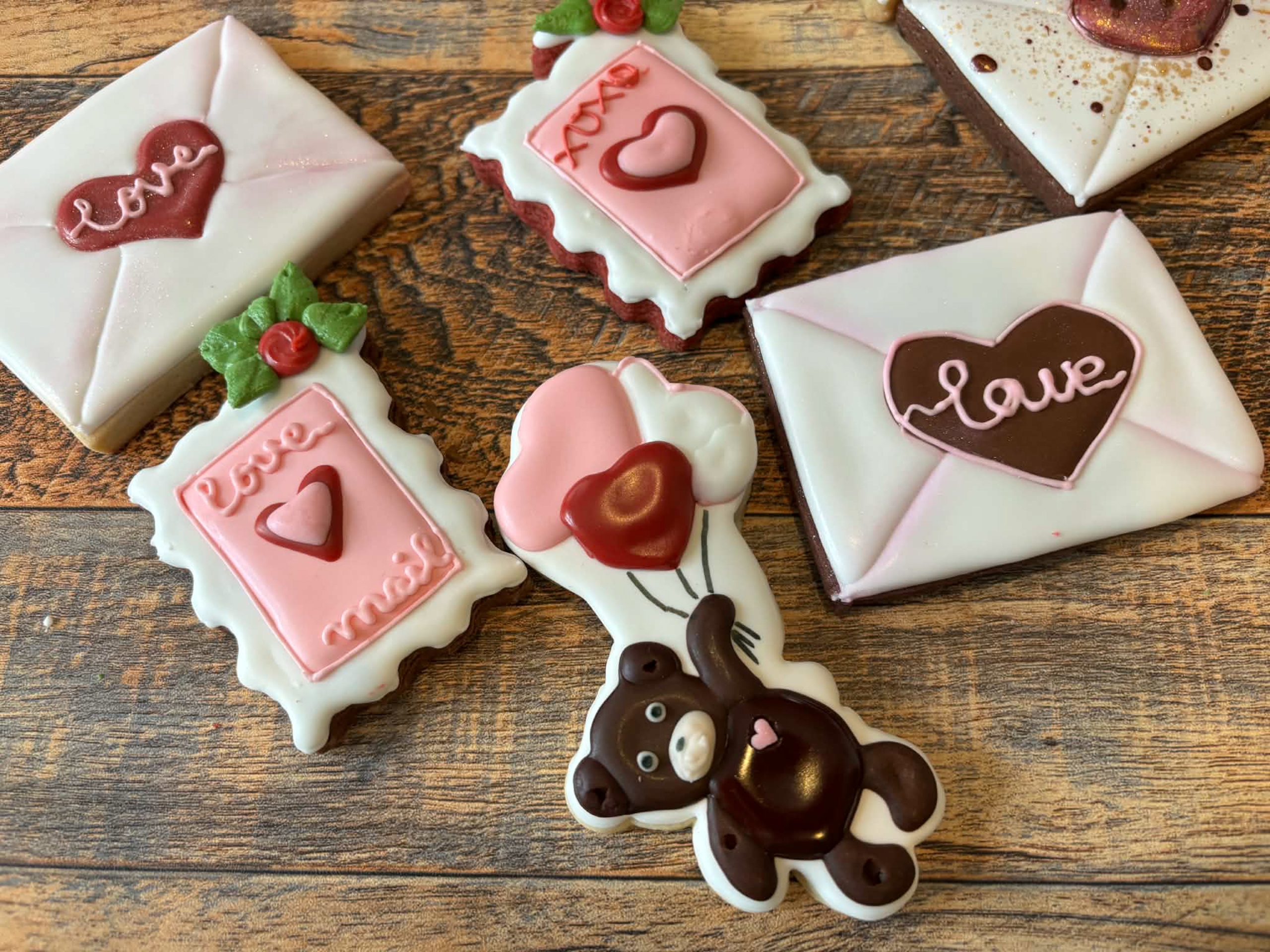 Valentine’s Love Mail Sugar Cookies - Image 2