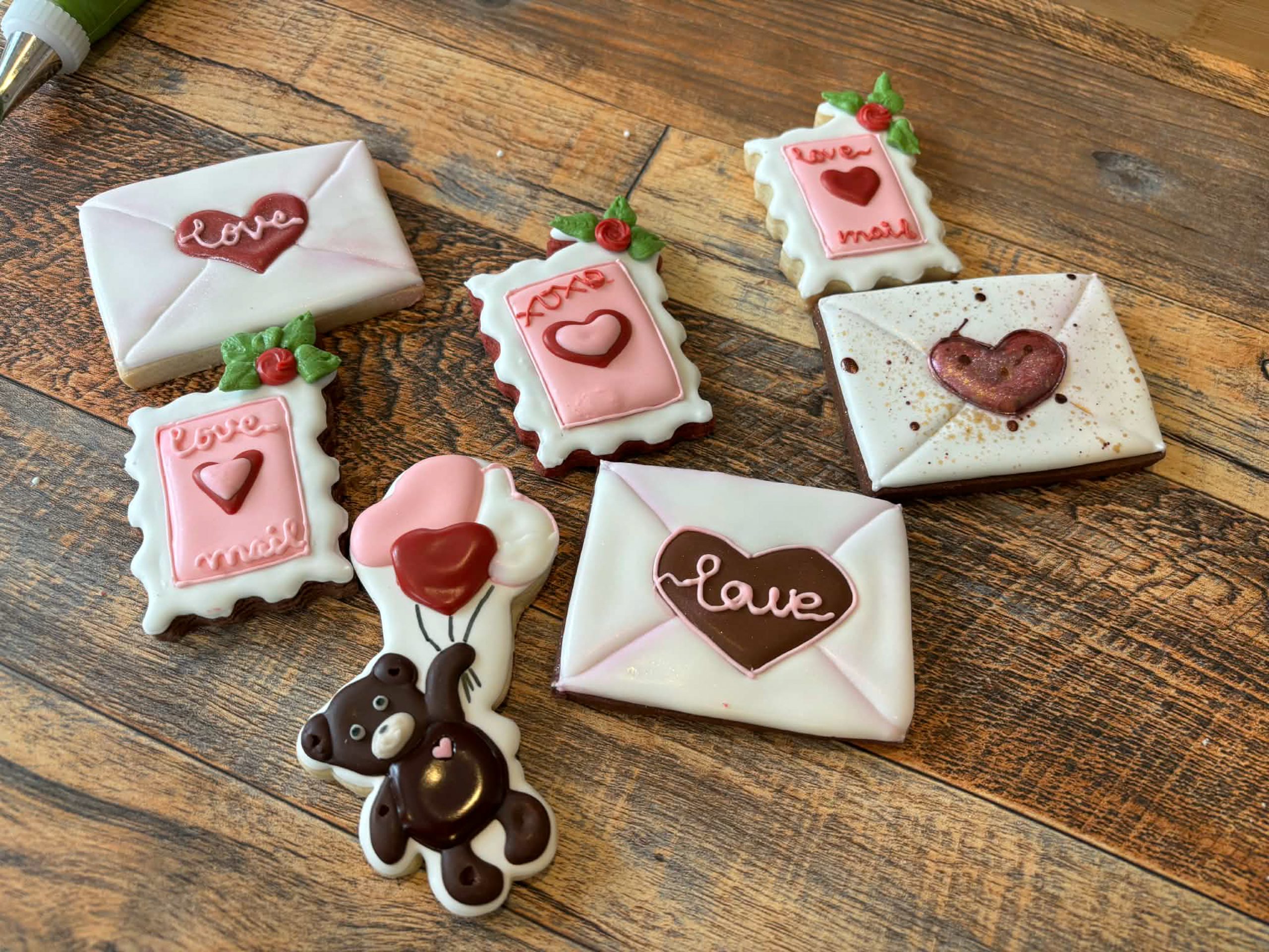 Valentine’s Love Mail Sugar Cookies