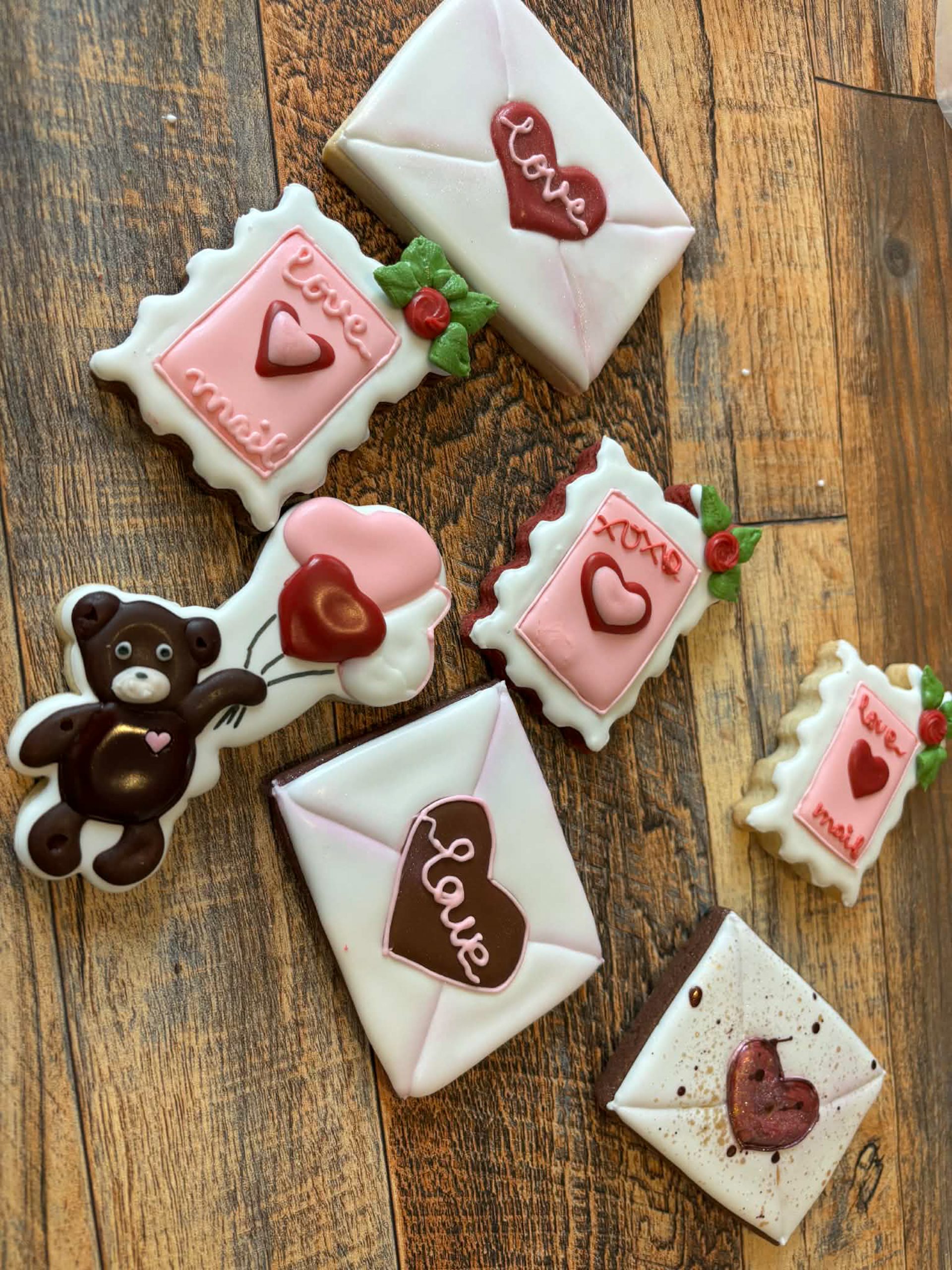 Valentine’s Love Mail Sugar Cookies - Image 4