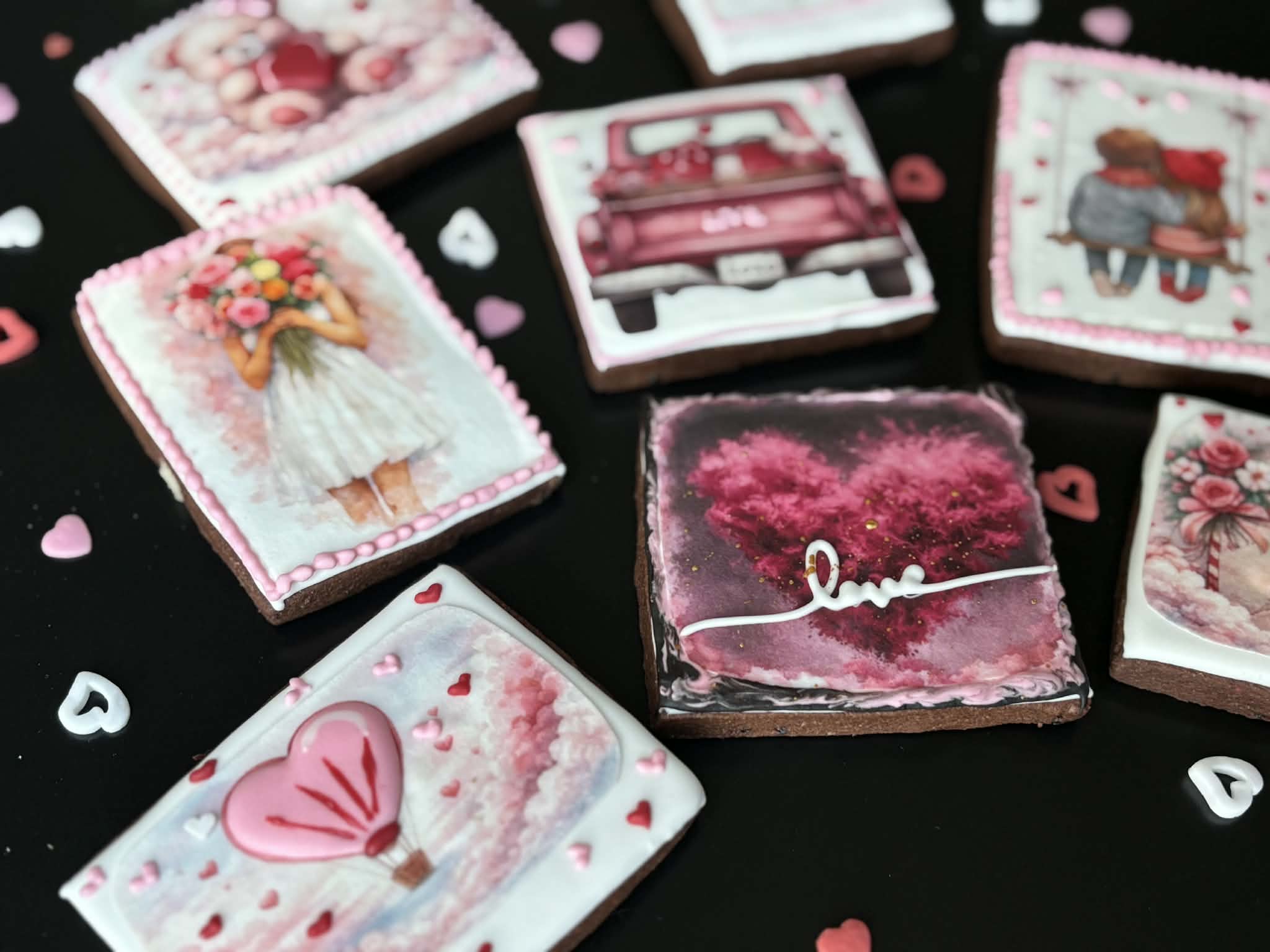 "Romance on Canvas" cookies set (5) - Image 2