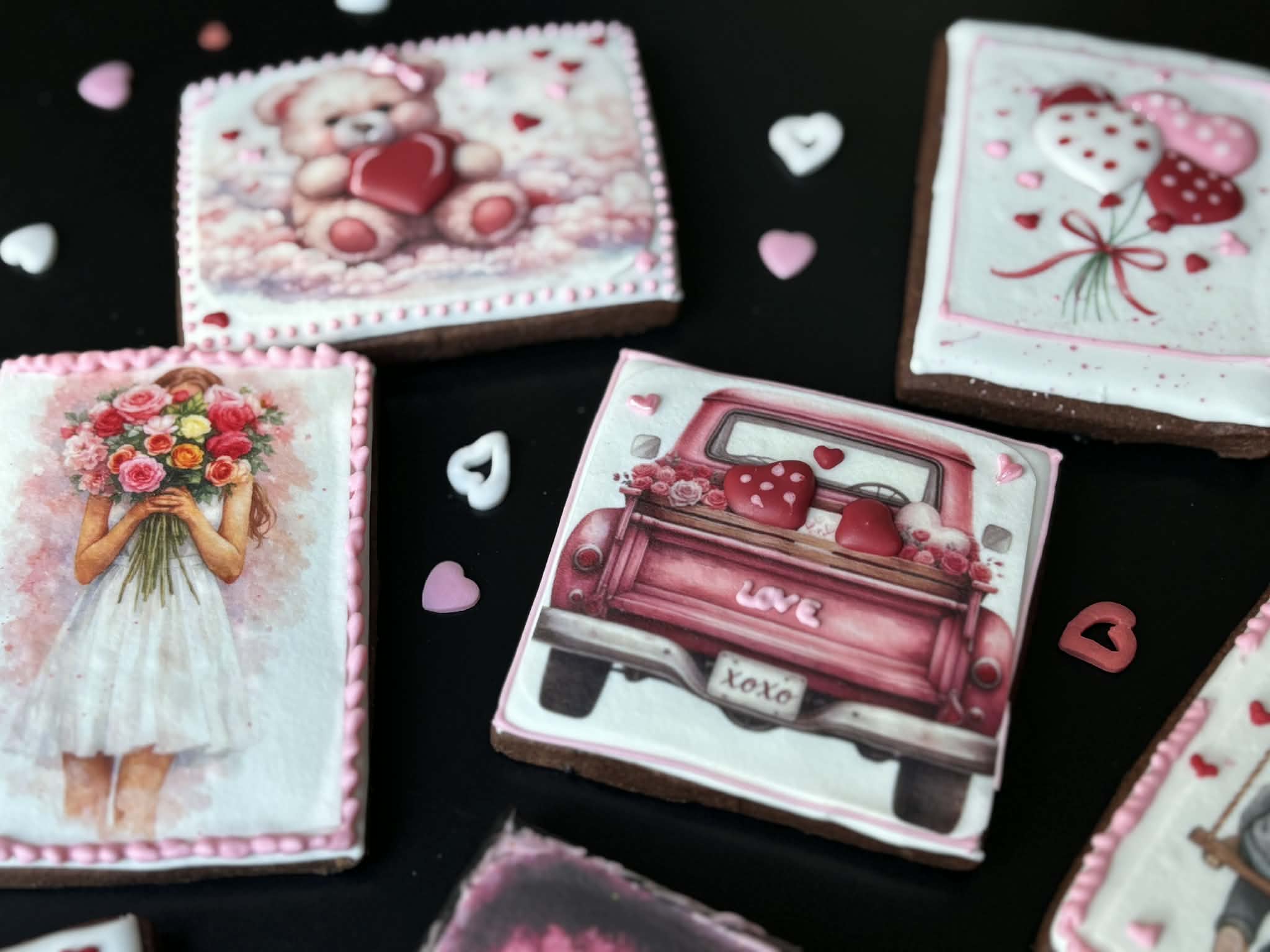 "Romance on Canvas" cookies set (5) - Image 3